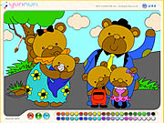 Bear Family Coloring Game
