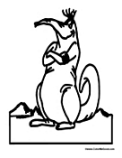 Free Aardvark Coloring Page