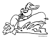 Alligator Coloring Page 5