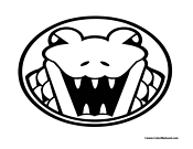 Alligator Coloring Page 6