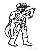 Free Alligator Coloring Page