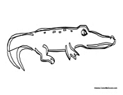 Free Alligator Coloring Page