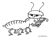 Ant Coloring Page 2