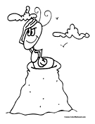 Ant Coloring Page 6