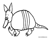 Armadillo Coloring Page 2