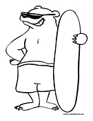 Bear Coloring Page 16