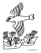 Bird Coloring Page 2
