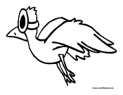 Bird Coloring Page 6