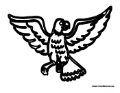 Eagle with Wings Spread