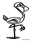 Flamingo in the Water 2