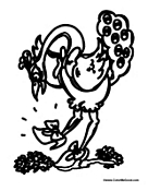 Ostrich Girl with Shoes