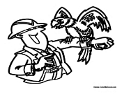 Park Ranger with Parrot