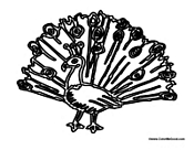Peacock with Feathers 3