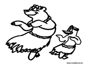 Penguin and Bear Hula