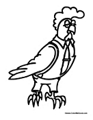 Rooster Dressed Up