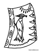 Woodpecker in Habitat