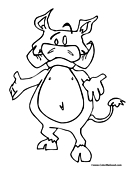 Boar Coloring Page 4