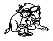 Buffalo with Kid