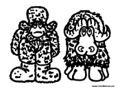 Man and Buffalo Twins