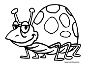 Bug Coloring Page 1