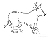 Bull Outline