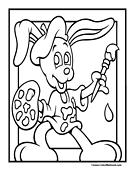 Bunny Coloring Page 4