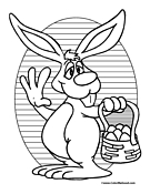 Bunny Coloring Page 7