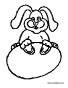 Bunny on Egg