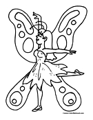 Butterfly Coloring Page 3