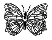 Butterfly Coloring Page 6