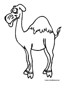 Camel Coloring Page 2