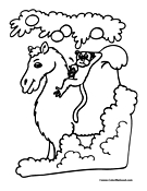 Camel Coloring Page 3