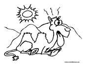 Camel Coloring Page 4