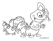 Caterpillar Coloring Page 2