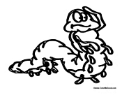 Caterpillar Looking Around