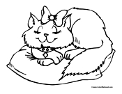 Cat Coloring Page 3