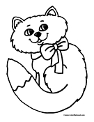 Cat Coloring Page 9