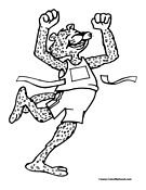 Cheetah Coloring Page 2
