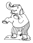 Circus Animal Coloring Page 8