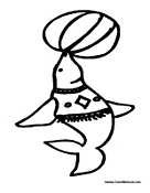 Circus Seal with Ball