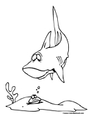 Clam Coloring Page 2