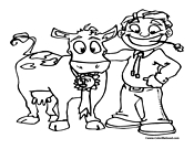 Cow Coloring Page 4