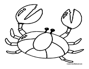 Crab Coloring Page 4