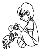 Crab Coloring Page 9