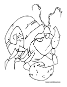 Crab Coloring Page 10