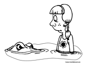 Crocodile Coloring Page 3