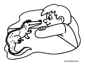 Crocodile Coloring Page 5