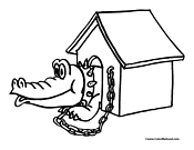 Crocodile Coloring Page 8