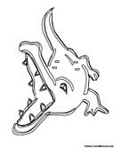 Open Mouth Crocodile