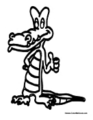 Crocodile Thumbs Up